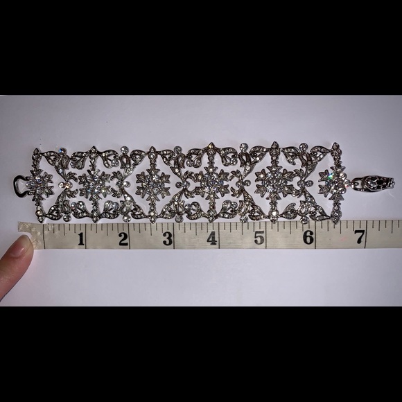 Rhinestone Bridal Bracelet - Picture 4 of 5